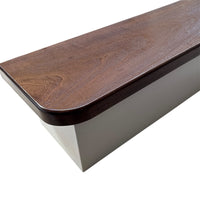 Black Ebony Finish Solid African Sapele StairCase Stair Cladding Kit Treat And Riser Replacement Pencil Edge - Hardwood Yard