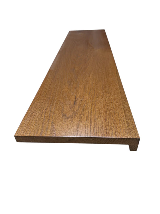 Golden Oak Finish Solid Oak StairCase Stair Cladding Kit Treat And Riser Replacement Pencil Edge