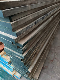 Joinery Solid Oak Kiln Dried Rough Sawn Plank 27mm - Hardwood Yard