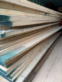 Joinery Solid Oak Kiln Dried Rough Sawn Plank 27mm - Hardwood Yard