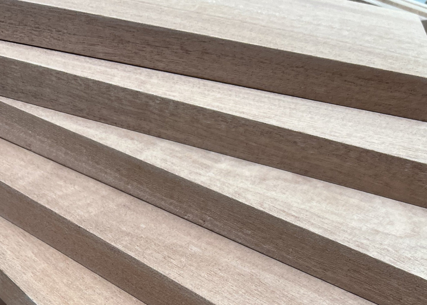 Sapele Boards Kiln Dried Planned Solid Sapele Planed to 22mm Thickness Smooth Finnish - Hardwood Yard