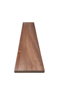 Solid African Sapele StairCase Stair Cladding Kit Treat And Riser Replacement Pencil Edge - Hardwood Yard