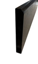 SOLID OAK NATURAL SKIRTING BOARD BLACK EBONY FINISH CHOICE SIZE Rounded - Hardwood Yard