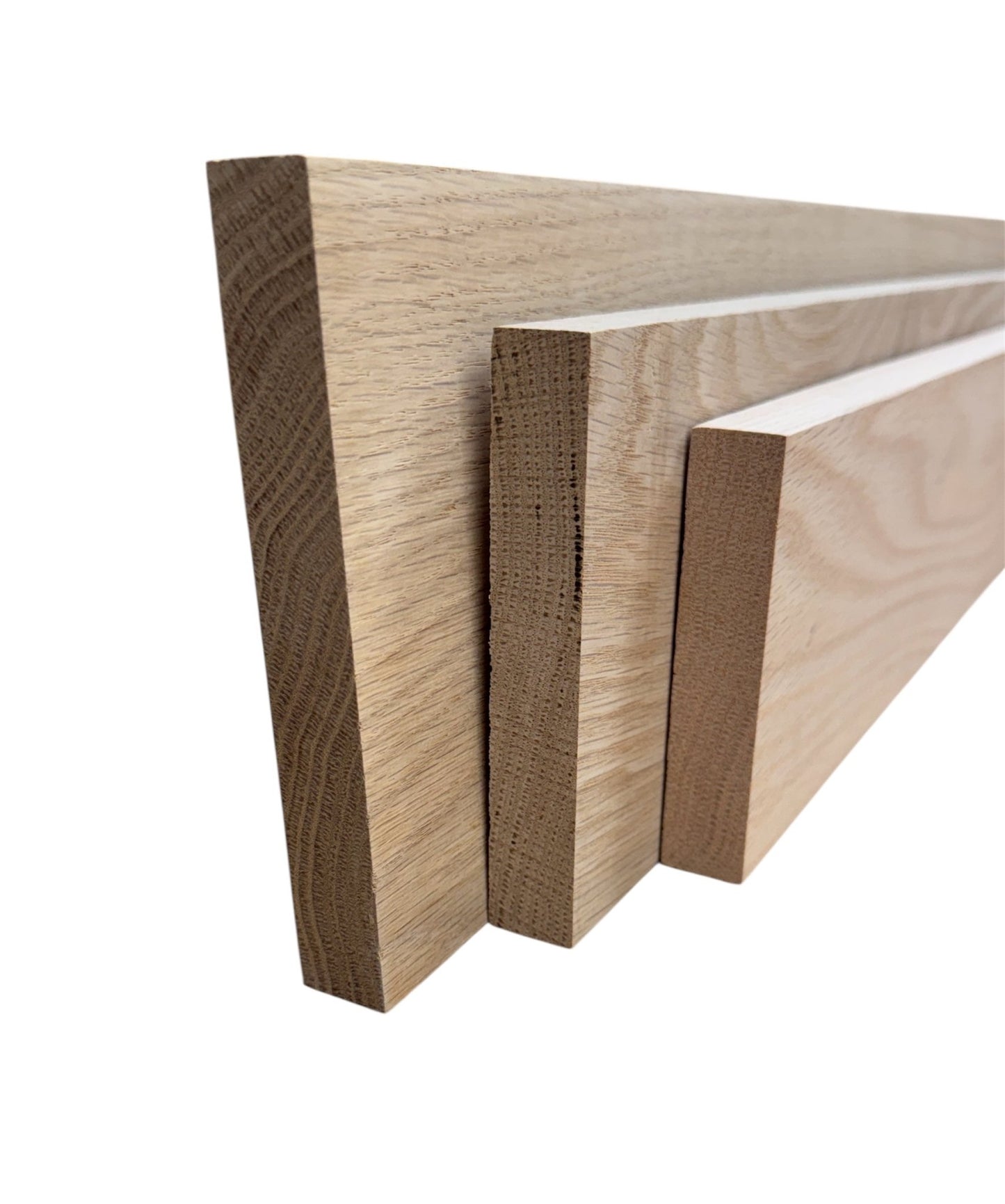 SOLID OAK NATURAL SKIRTING BOARD UNFINISHED CHOICE STILE 20 x 95 mm - Hardwood Yard