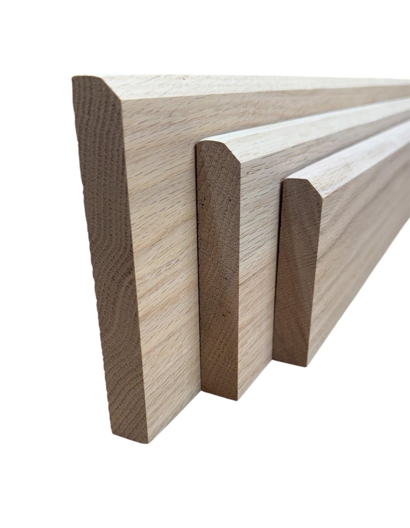 SOLID OAK NATURAL SKIRTING BOARD UNFINISHED CHOICE STILE 20 x 95 mm - Hardwood Yard