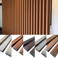 Solid Oak Or Sapele Room Dividers Slatted Fence Panel Posts Oak Floor to Ceiling EXCLUSIVE DESIGN - Hardwood Yard