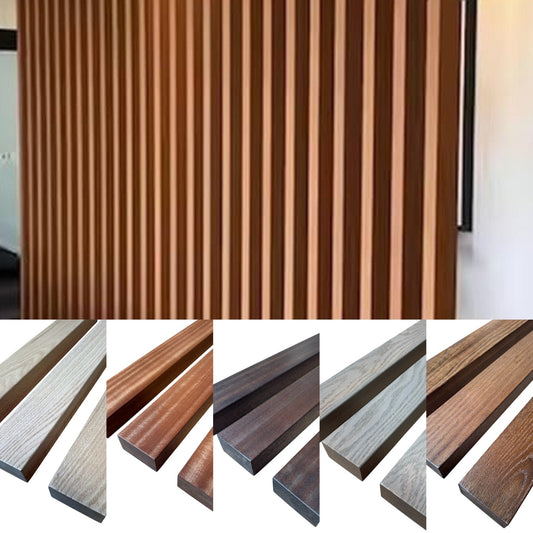 Solid Oak Or Sapele Room Dividers Slatted Fence Panel Posts Oak Floor to Ceiling EXCLUSIVE DESIGN - Hardwood Yard