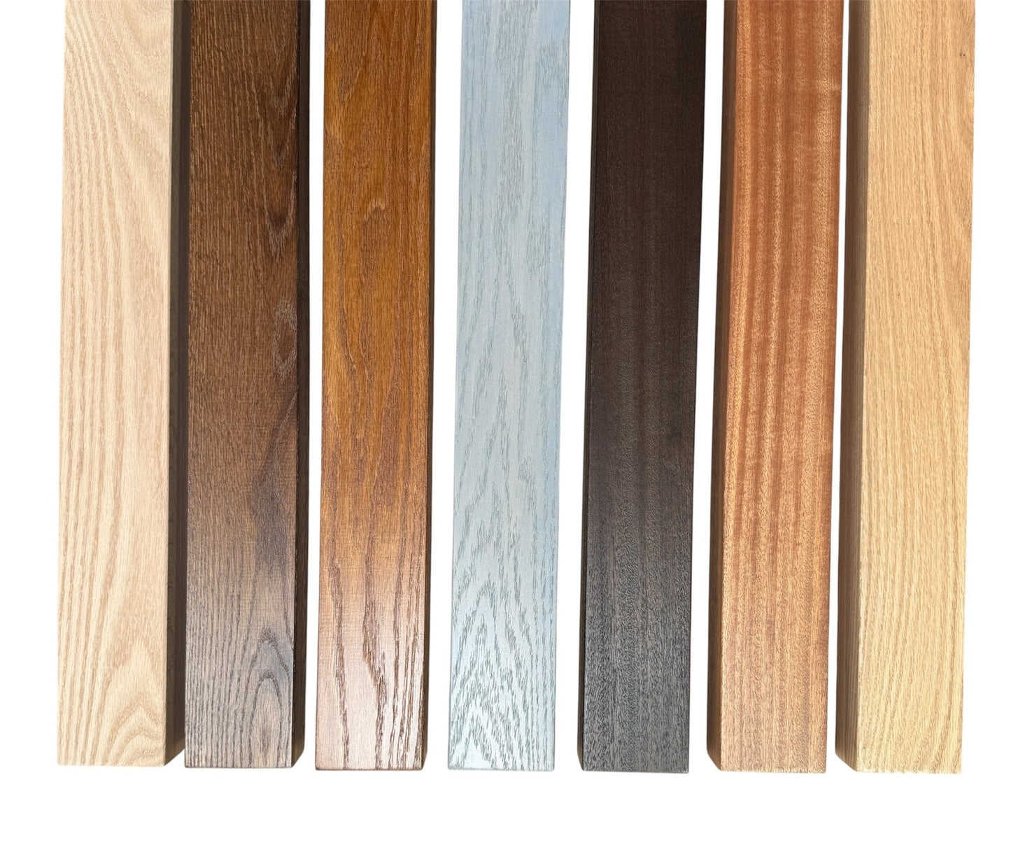 Solid Oak Or Sapele Room Dividers Slatted Fence Panel Posts Oak Floor to Ceiling EXCLUSIVE DESIGN - Hardwood Yard