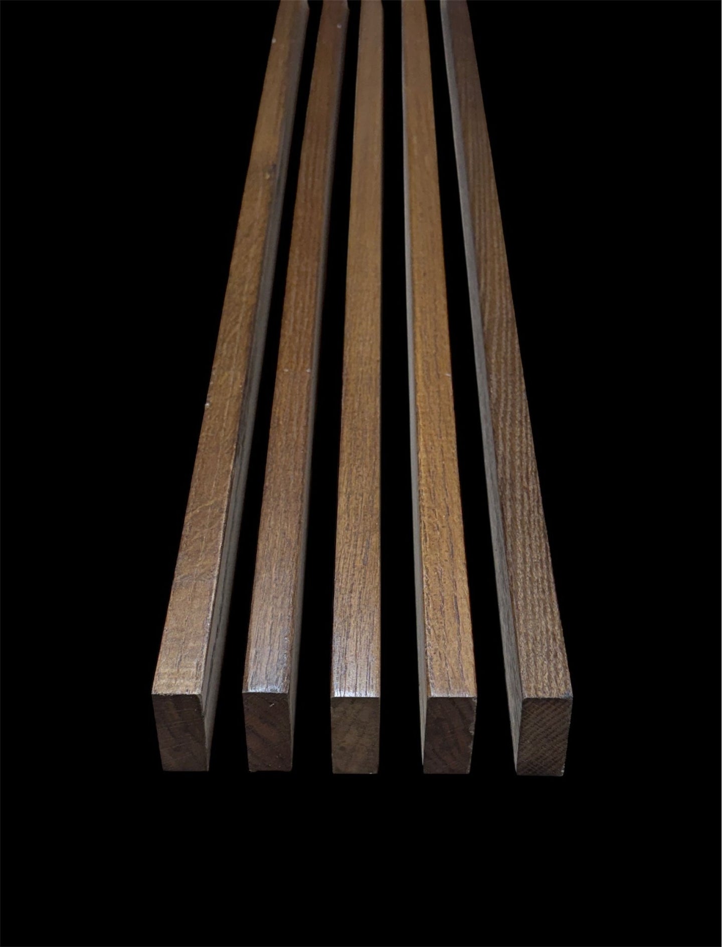 Solid Oak Slats Wall Decoration Slatted Fence Panel Oak Cladding English Oak Finish 2000x60x20mm - Hardwood Yard