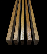 Solid Oak Slats Wall Decoration Slatted Fence Panel Oak Cladding Golden Oak Finish 2000x60x20mm - Hardwood Yard