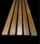 Solid Oak Slats Wall Decoration Slatted Fence Panel Oak Cladding Golden Oak Finish 2000x60x20mm - Hardwood Yard