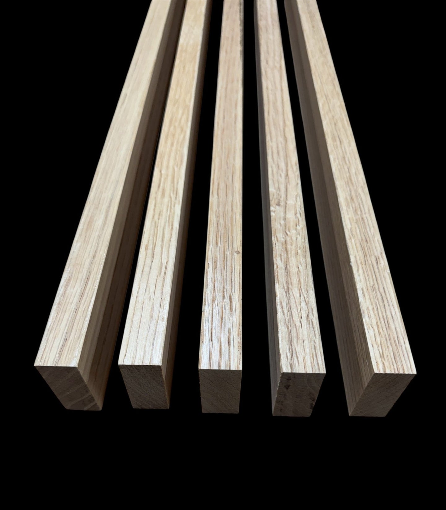 Solid Oak Slats Wall Decoration Slatted Fence Panel Oak Cladding Varnished 2000x60x20mm - Hardwood Yard