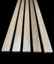 Solid Oak Slats Wall Decoration Slatted Fence Panel Oak Cladding Varnished 2000x60x20mm - Hardwood Yard