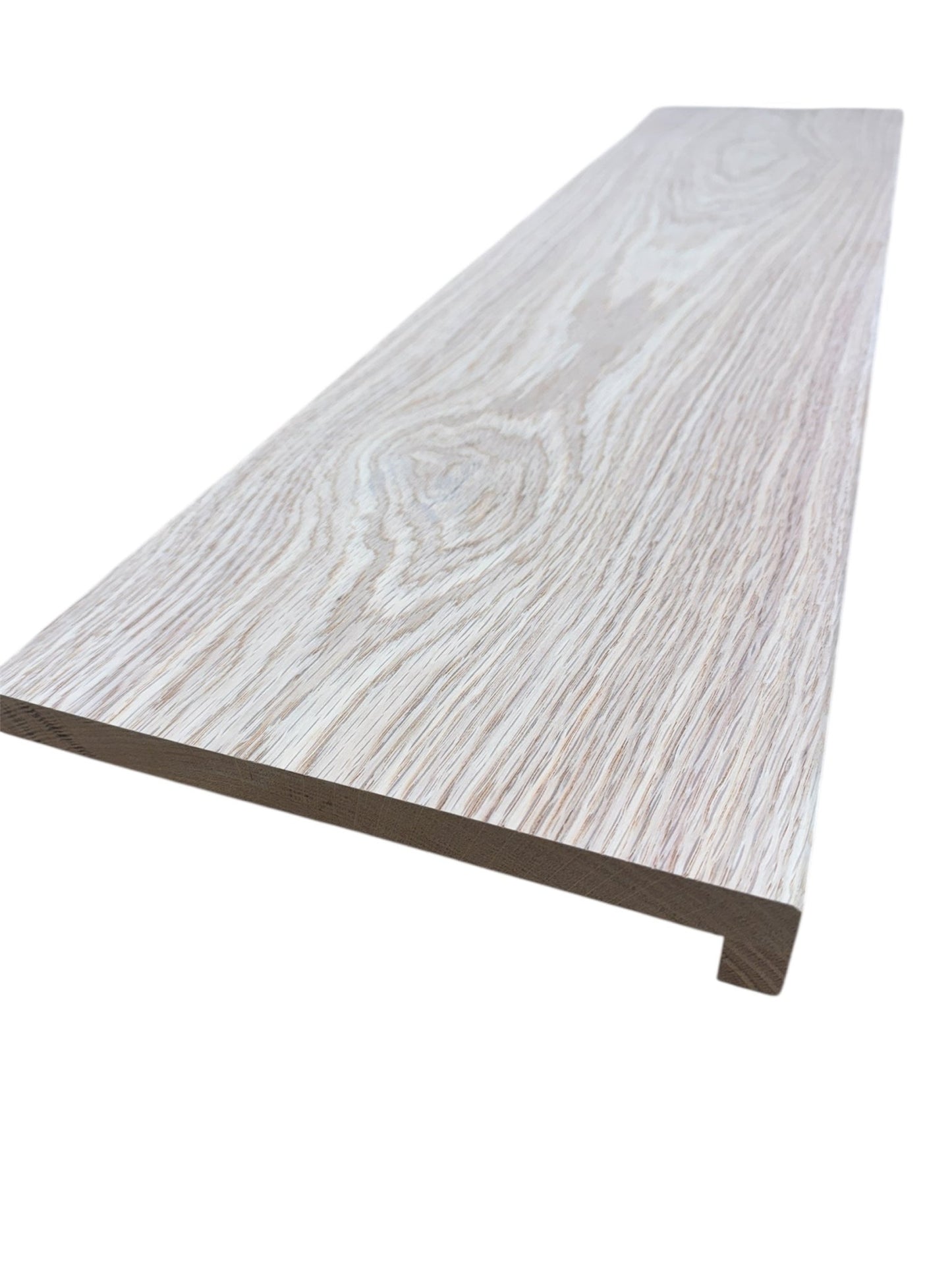 Solid Oak StairCase Stair Cladding Kit Treat And Riser Replacement Pencil Edge - Hardwood Yard