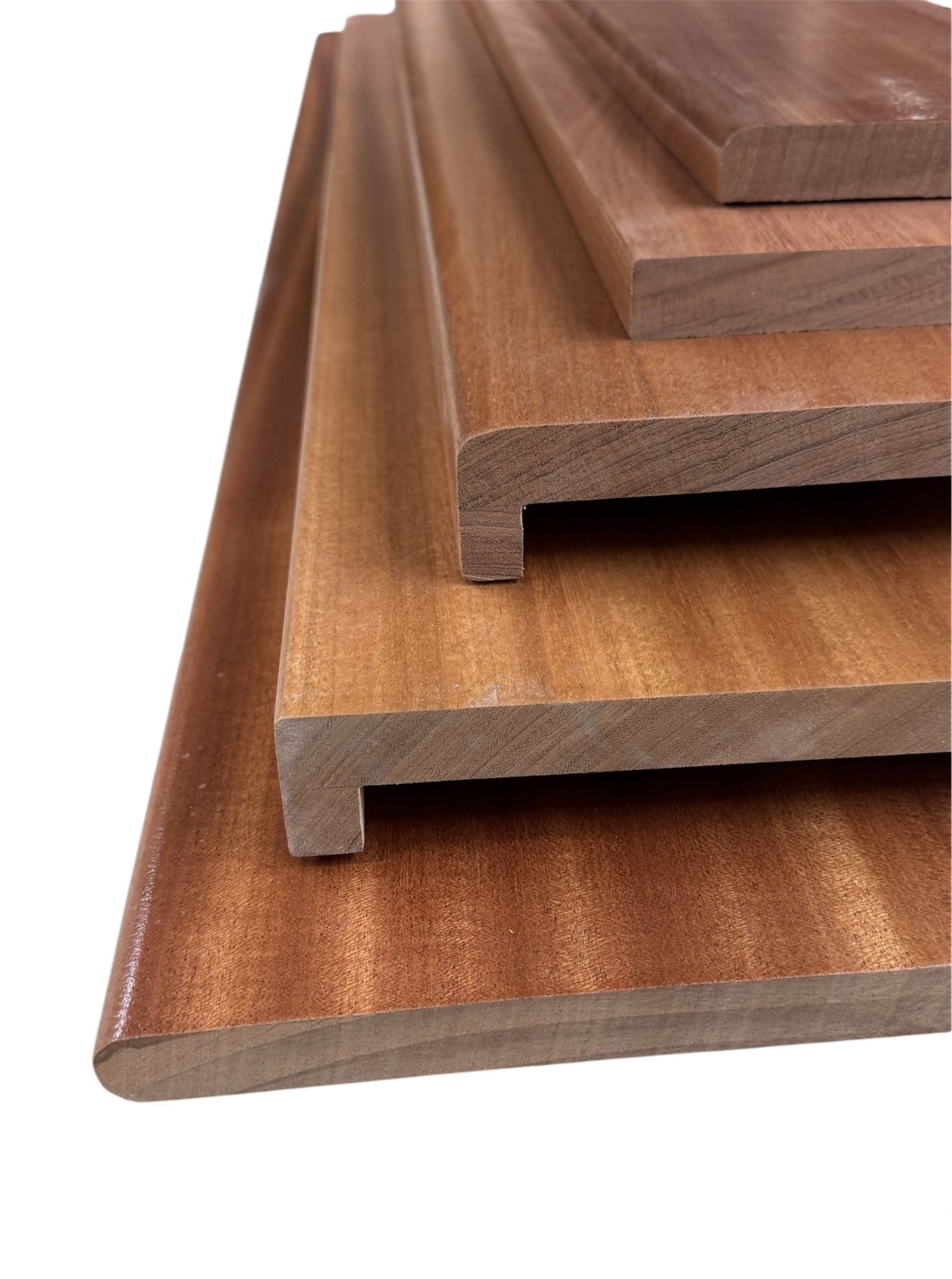 Solid Sapele Window Sill Window Board 20 - 22mm Thick Various Sizes And Edge - Hardwood Yard