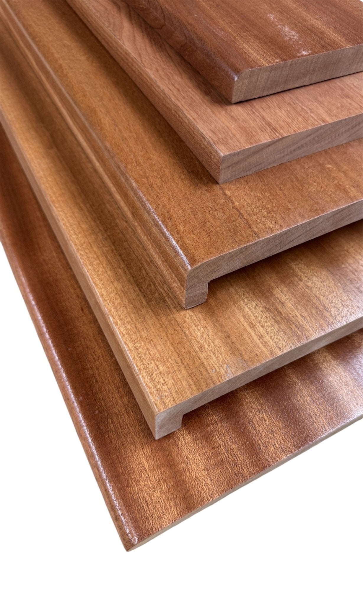 Solid Sapele Window Sill Window Board 20 - 22mm Thick Various Sizes And Edge - Hardwood Yard